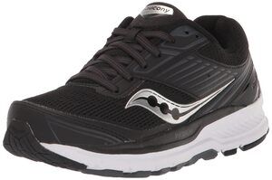 SAUCONY WOMEN'S ECHELON 8 RUNNING SHOE, BLACK/WHITE, 10